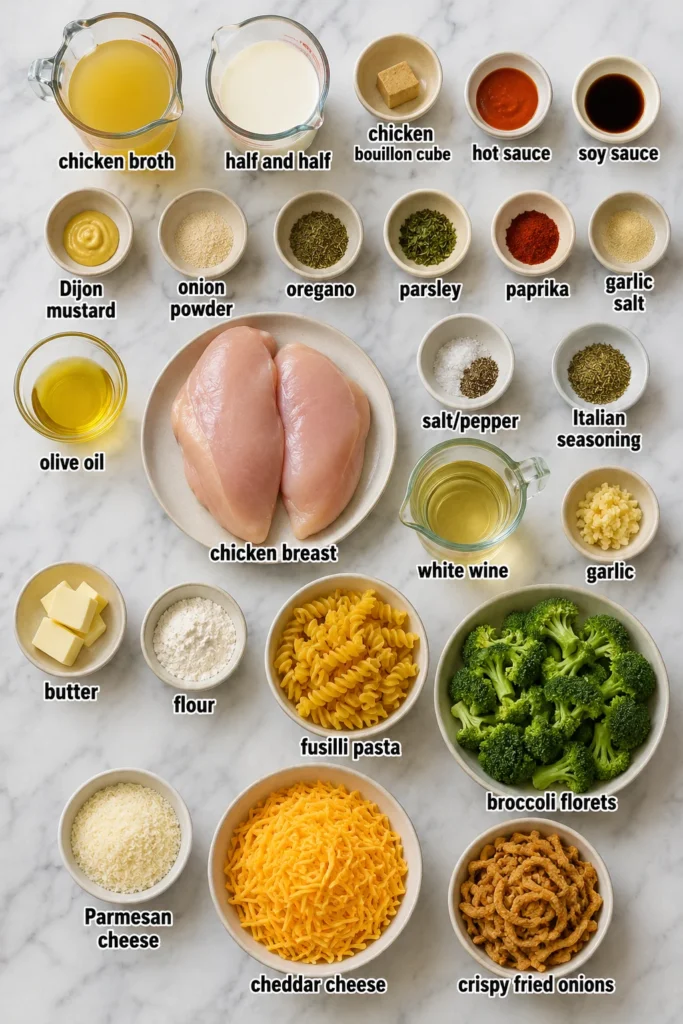 Cheesy Chicken and Broccoli Pasta Bake