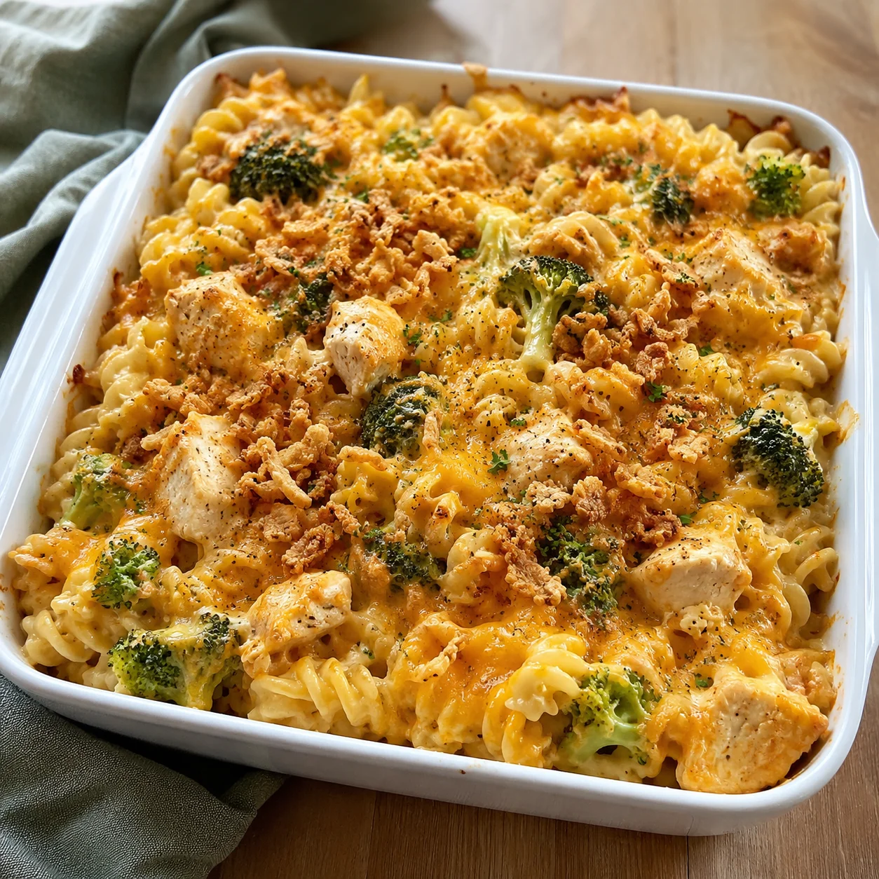 Cheesy Chicken and Broccoli Pasta Bake