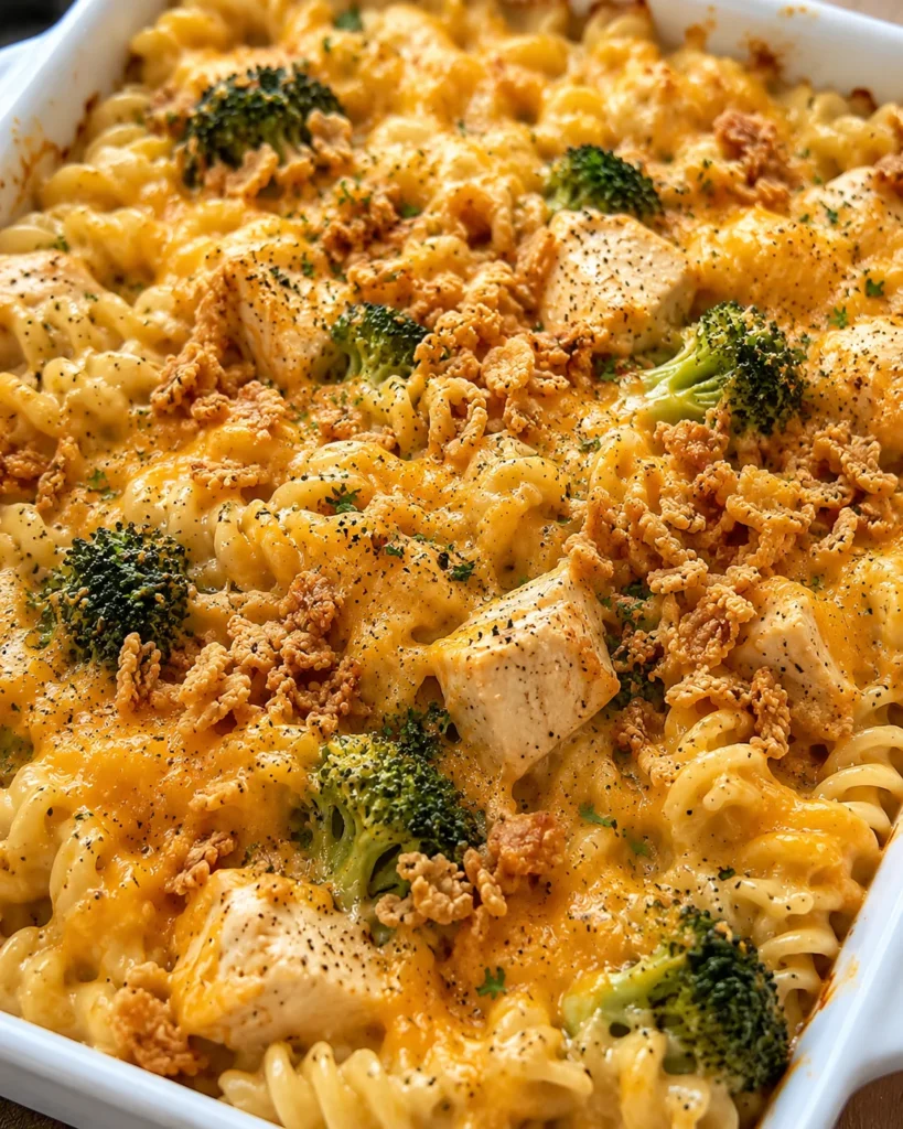 Cheesy Chicken and Broccoli Pasta Bake