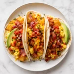 Crispy Bacon Breakfast Tacos