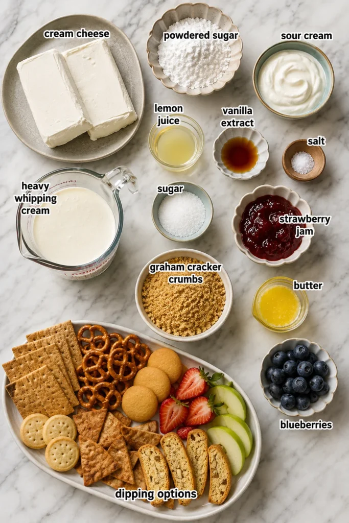 No Bake Cheesecake Dip