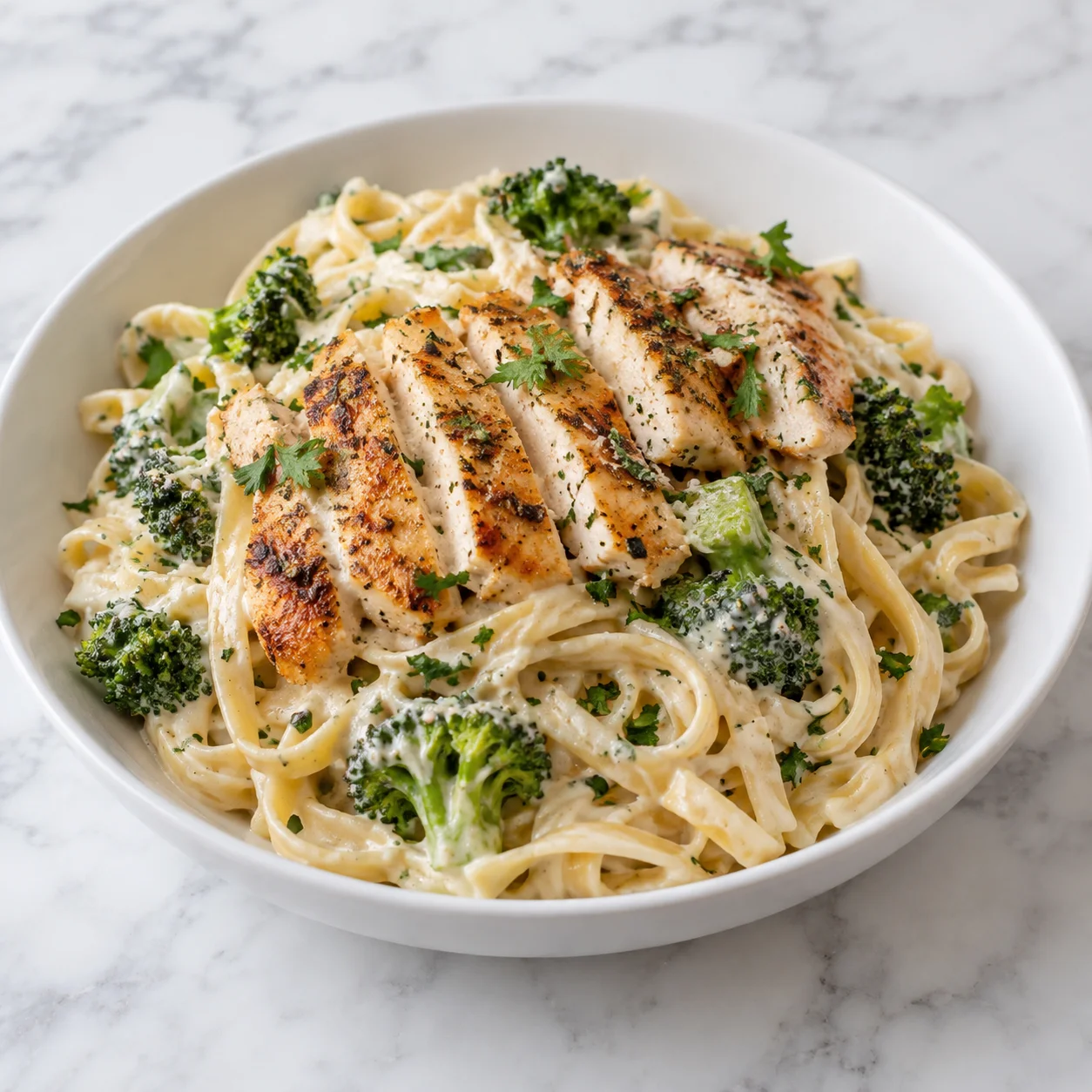 Creamy Chicken Fettuccine Alfredo