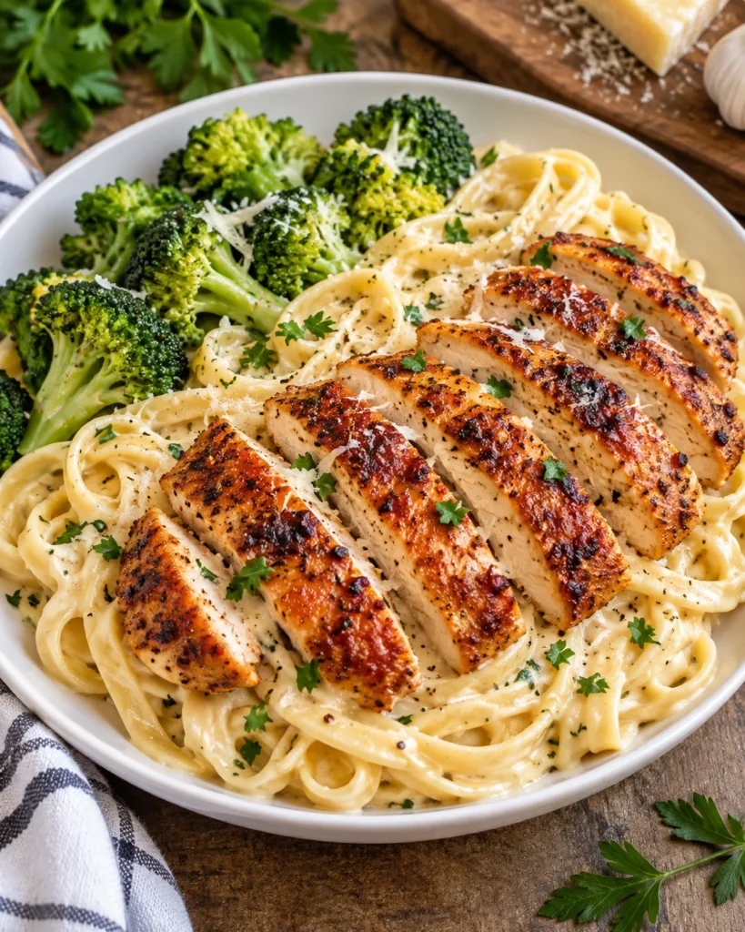 Creamy Chicken Fettuccine Alfredo