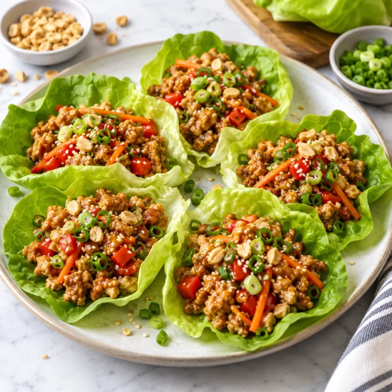 Quick Chicken Lettuce Wraps