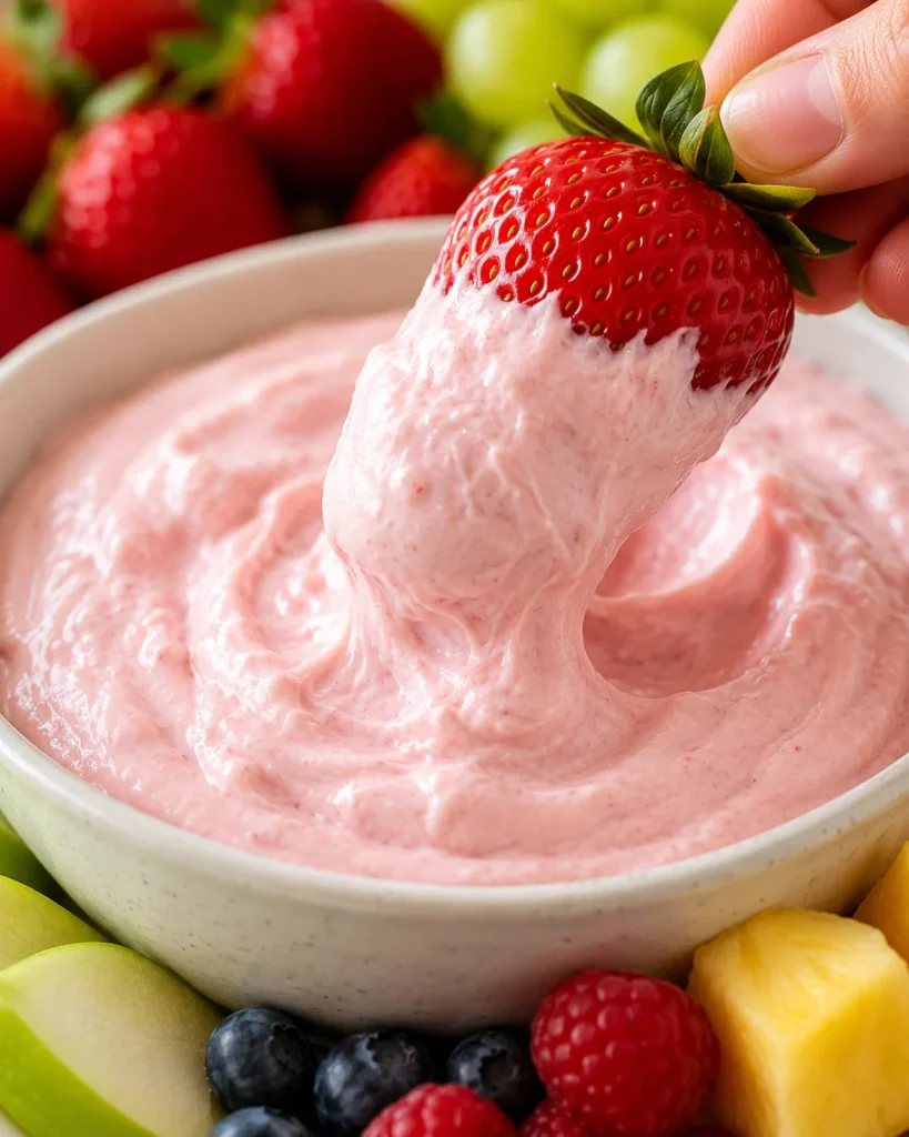 Creamy Strawberry Fruit Dip