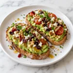 Fresh Avocado Feta Toast