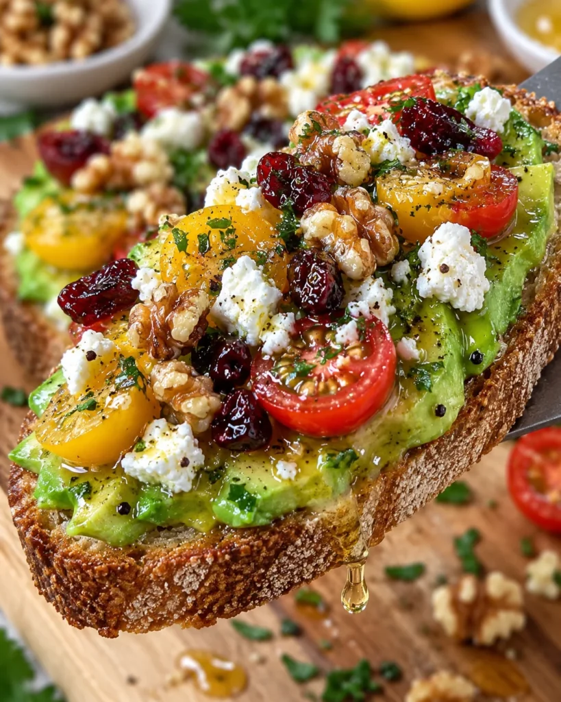 Fresh Avocado Feta Toast