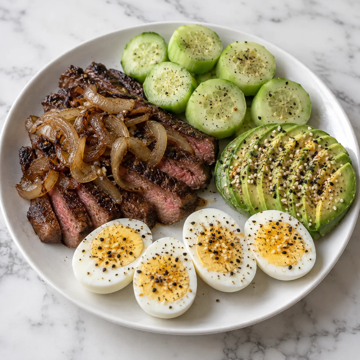 Pan Seared Beef Power Plate