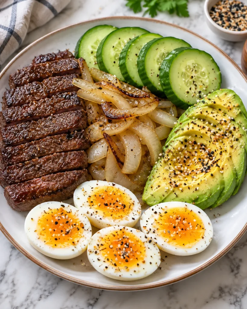 Pan Seared Beef Power Plate