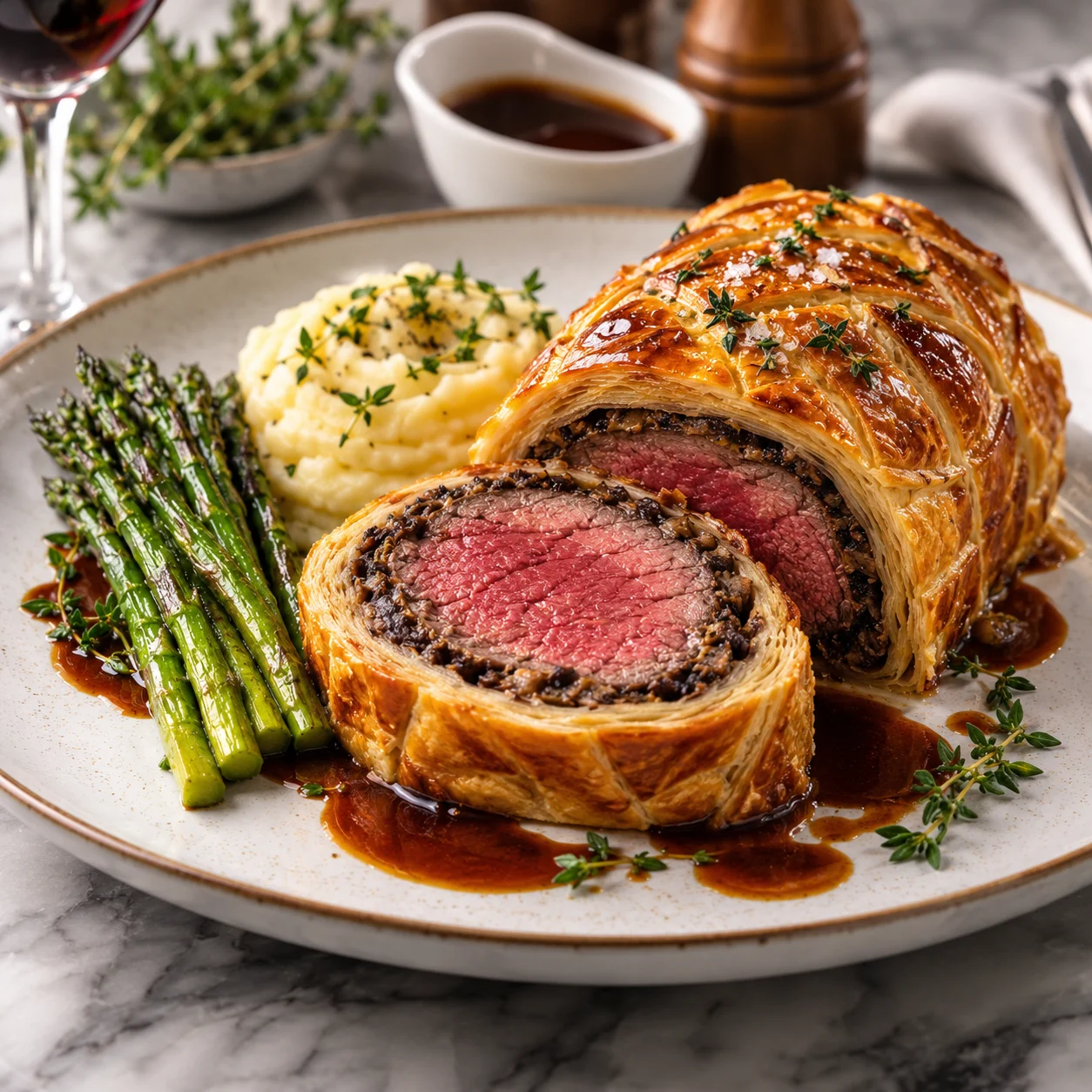 Classic Beef Wellington with Mushroom Duxelles