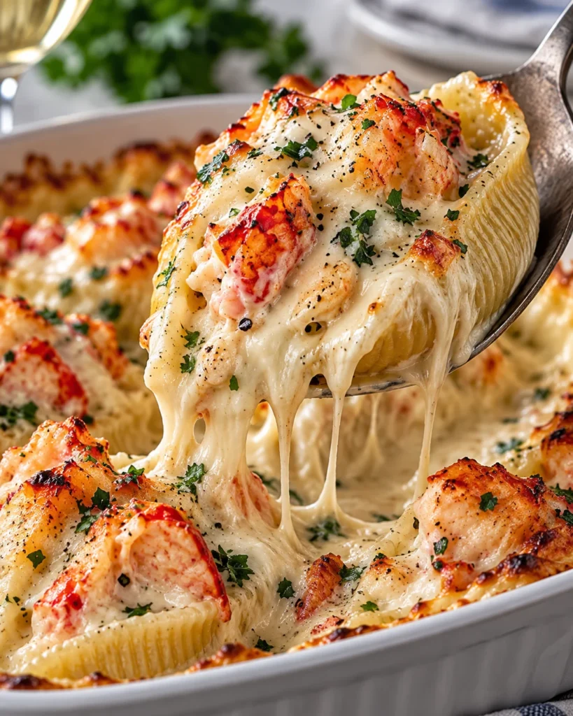 Creamy Lobster Stuffed Shells