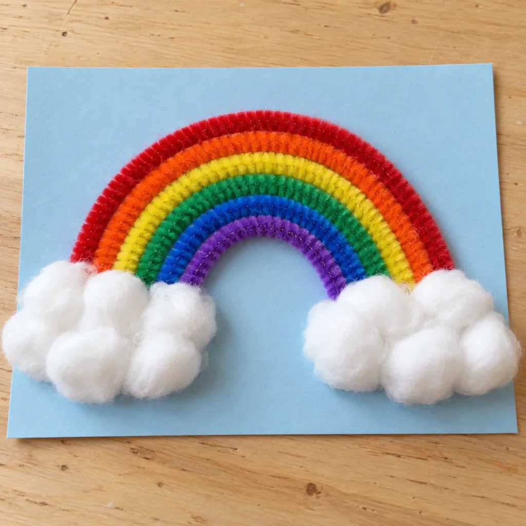 Colorful pipe cleaner crafts for kids