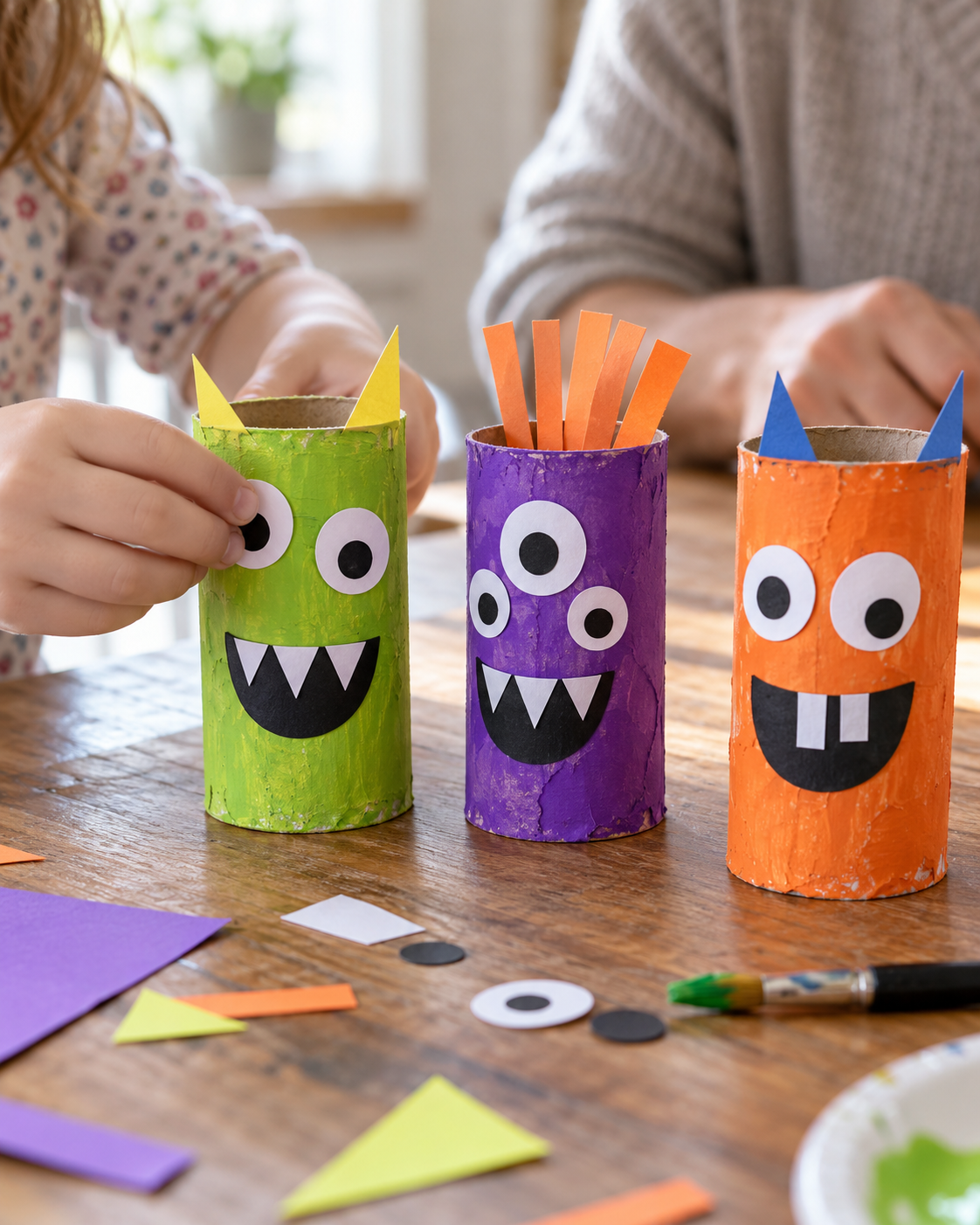 Cardboard Roll Monsters