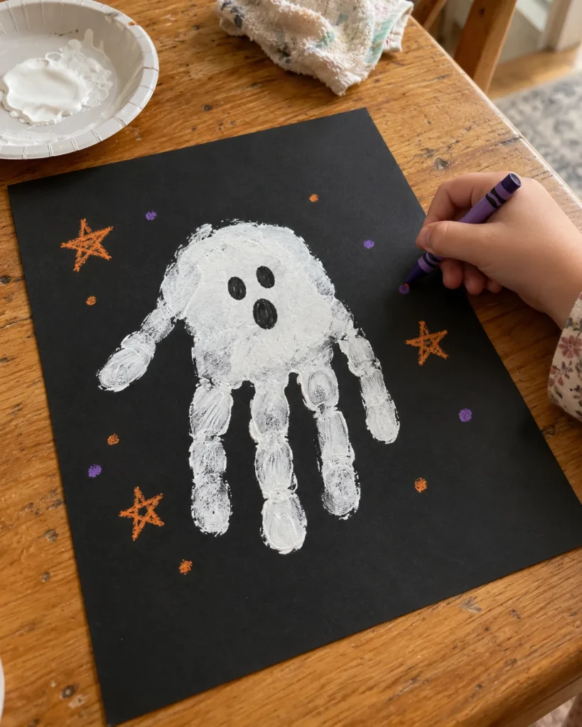 Handprint Ghost Art