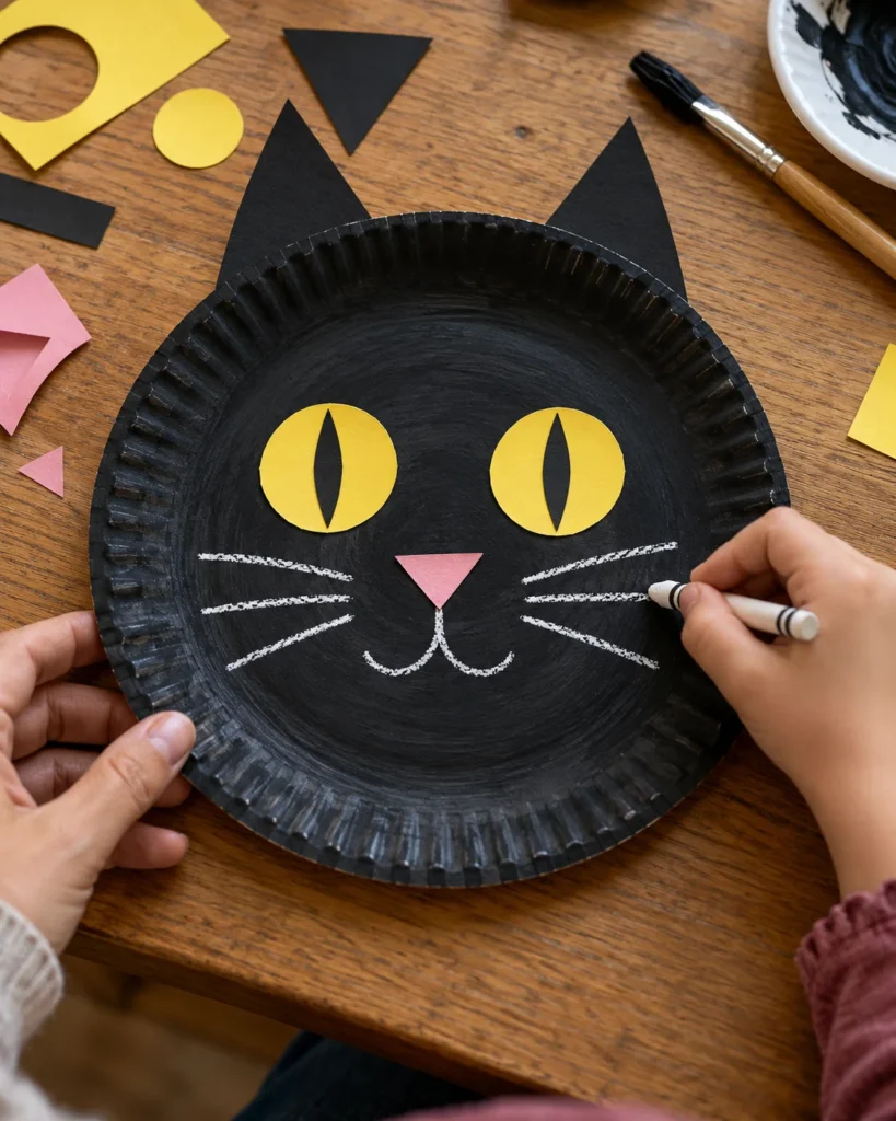 Paper Plate Black Cats