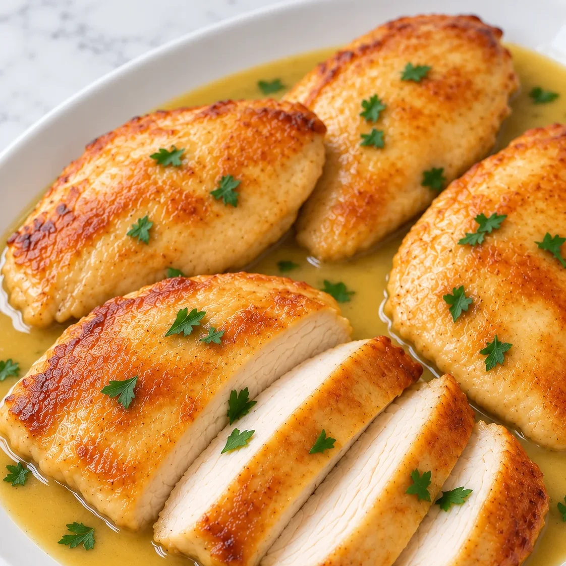 Crispy Chicken Christopher with Garlic Butter Sauce